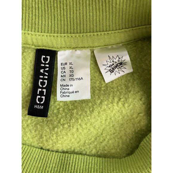 The Grinch H&M Merry Grinchmas! Crewneck Holiday Sweatshirt Women’s Size XL - Picture 5 of 6